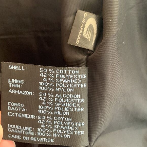 Nine West Black Raincoat ruffle hem Size M - Picture 8 of 10